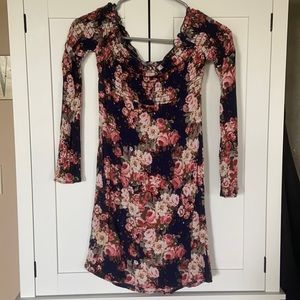 Floral off the shoulder dress